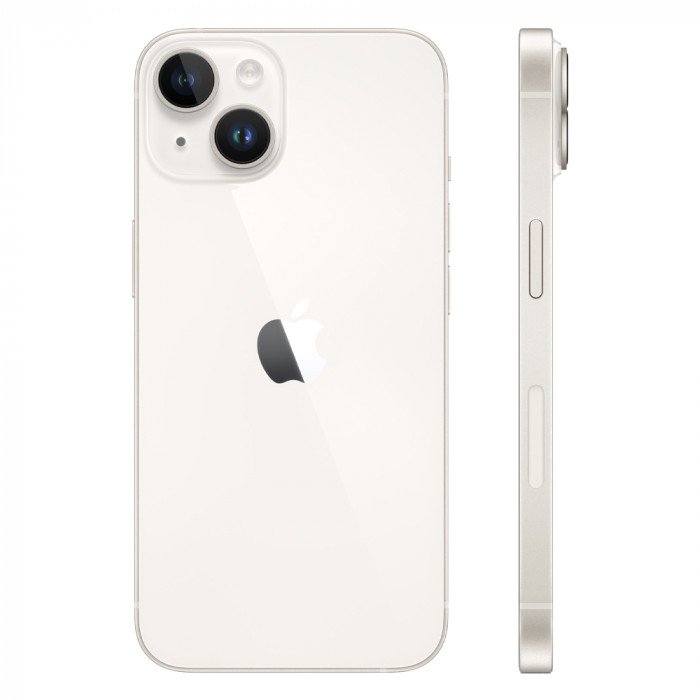 Смартфон Apple iPhone 14 128GB, Starlight (SIM+eSIM) (без RuStore)