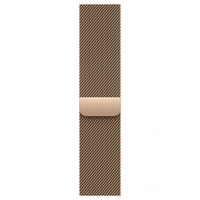 Apple Watch 11 46mm, Gold Titanium, Milanese Loop, S/M