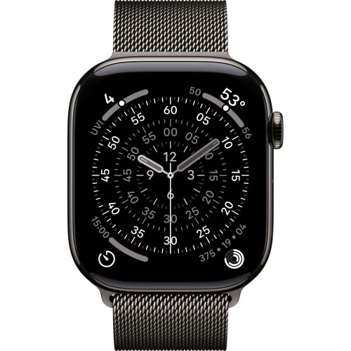 Apple Watch 11 46mm, Slate Titanium, Milanese Loop, M/L