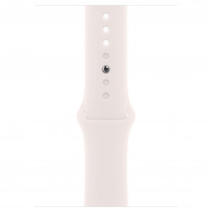 Apple Watch 11 42mm, Rose Gold Aluminum, Light Blush Sport Band, S/M