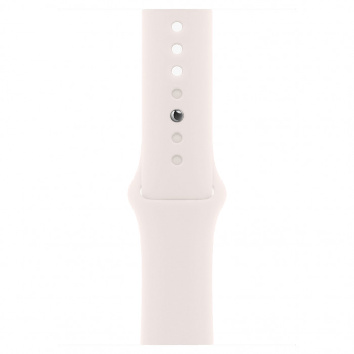 Apple Watch 11 46mm, Rose Gold Aluminum, Light Blush Sport Band, M/L