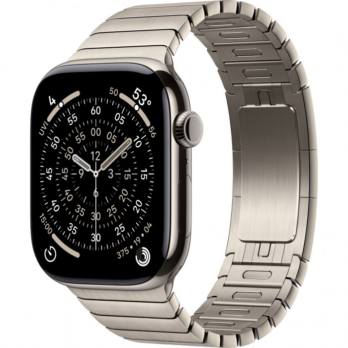 Apple Watch 11 46mm, Natural Titanium, Link Bracelet