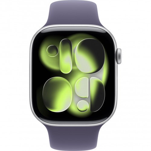 Apple Watch 11 42mm, Silver Aluminum, Purple Fog Sport Band, M/L