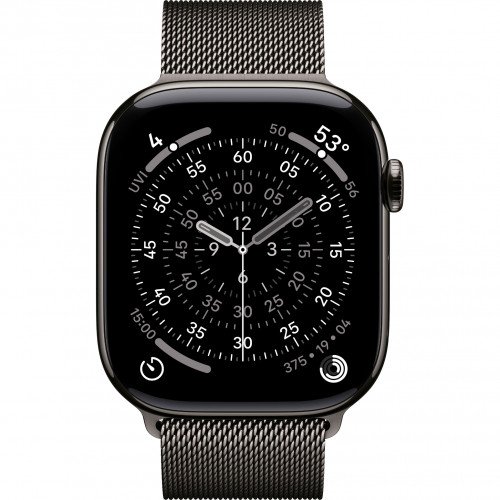 Apple Watch 11 42mm, Slate Titanium, Milanese Loop