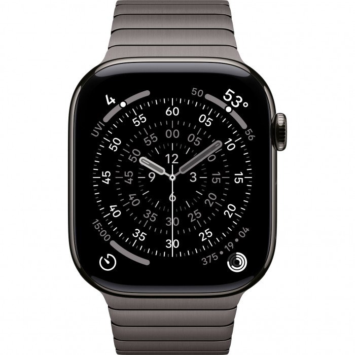 Apple Watch 11 46mm, Slate Titanium, Link Bracelet
