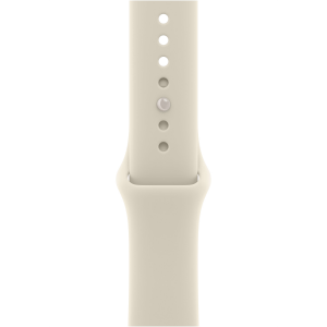Apple Watch 12 46mm, Pearl White Ceramic, Sand Sport Band, S/M