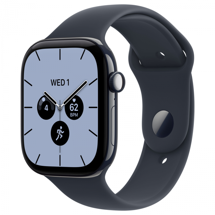 Apple Watch 12 46mm, Night Blue Ceramic, Navy Blue Sport Band, S/M
