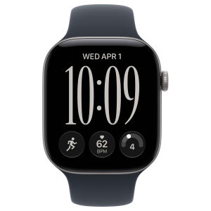 Apple Watch 12 42mm, Space Gray Aluminum, Navy Blue Sport Band, S/M