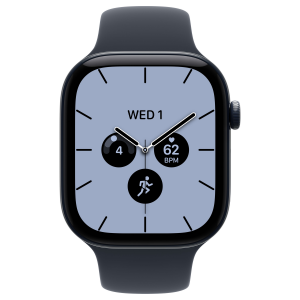Apple Watch 12 46mm, Night Blue Ceramic, Navy Blue Sport Band, S/M
