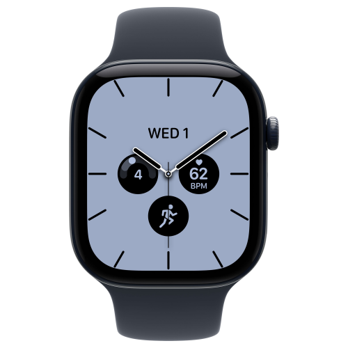 Apple Watch 12 42mm, Night Blue Ceramic, Navy Blue Sport Band, M/L