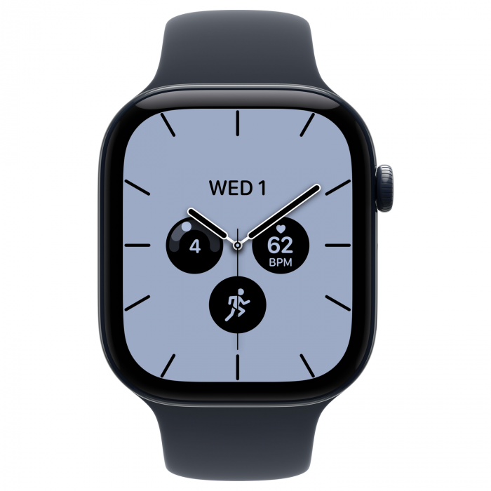 Apple Watch 12 42mm, Night Blue Ceramic, Navy Blue Sport Band, S/M