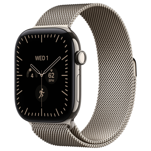 Apple Watch 12 42mm, Natural Titanium, Milanese Loop
