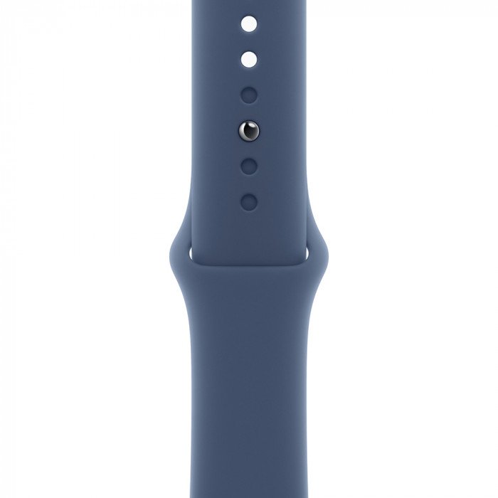 Apple Watch 10 46mm, Aluminum Silver, Ремешок Denim Sport Band, размер M/L