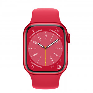 Apple Watch 8 41mm, Red/Red Sport Band M/L