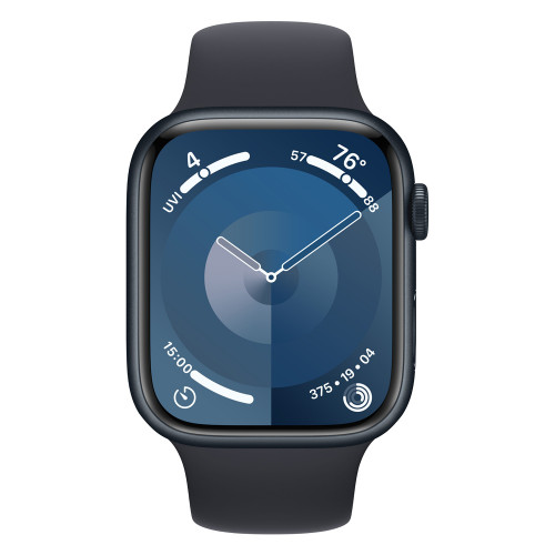 Apple Watch 9 41mm, Midnight/Midnight Sport Band S/M
