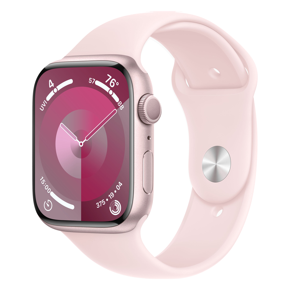 Apple Watch 9 45mm, Pink/Light Pink Sport Band M/L