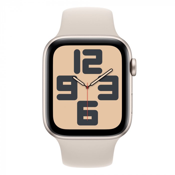 Apple Watch SE 40mm, Starlight, Ремешок Starlight Sport Band, размер S/M