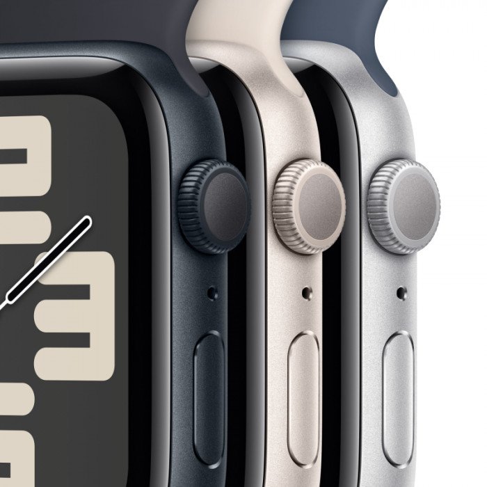 Apple Watch SE 40mm, Silver, Ремешок Denim Sport Band, размер S/M