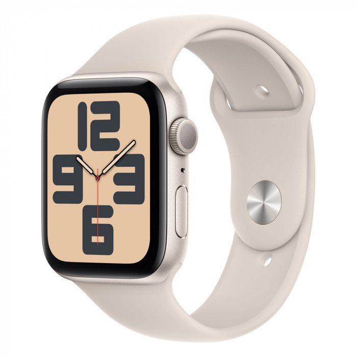 Apple Watch SE 40mm, Starlight, Ремешок Starlight Sport Band, размер S/M