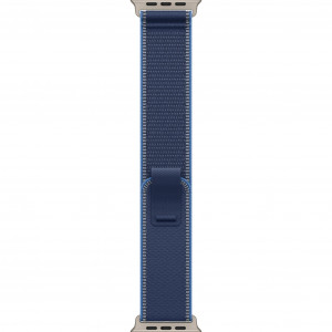 Apple Watch Ultra 3 49mm, Natural Titanium, Trail Loop Blue/Bright Blue, M/L