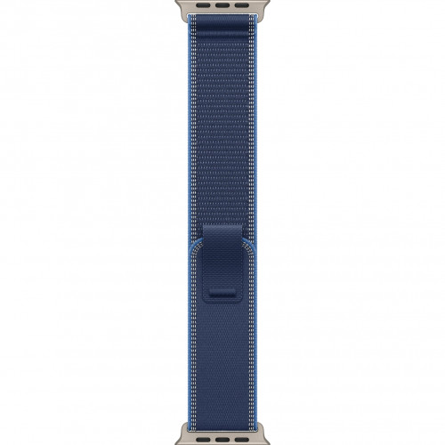 Apple Watch Ultra 3 49mm, Natural Titanium, Trail Loop Blue/Bright Blue, M/L