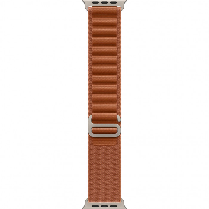 Apple Watch Ultra 3 49mm, Natural Titanium, Alpine Loop Terra Cotta, L
