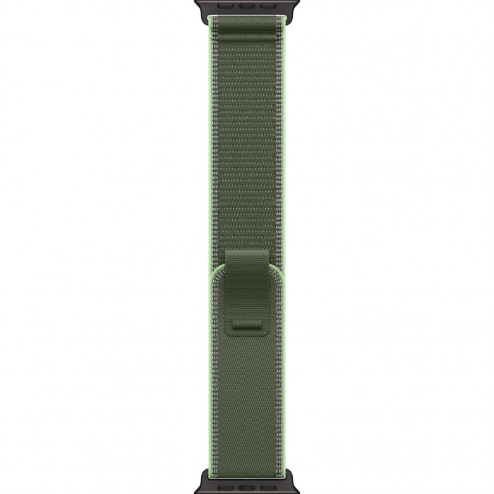 Apple Watch Ultra 3 49mm, Black Titanium, Trail Loop Green/Neon, S/M