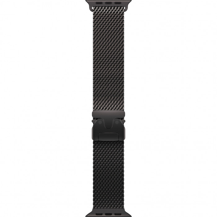 Apple Watch Ultra 3 49mm, Black Titanium, Titanium Milanese Loop, S