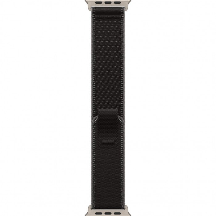 Apple Watch Ultra 3 49mm, Natural Titanium, Trail Loop Black/Charcoal, M/L