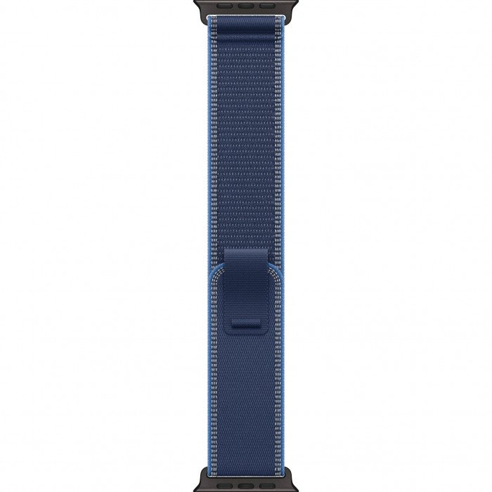 Apple Watch Ultra 3 49mm, Black Titanium, Trail Loop Blue/Bright Blue, M/L