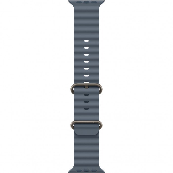 Apple Watch Ultra 3 49mm, Natural Titanium, Ocean Band Anchor Blue