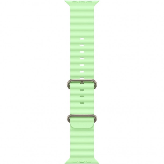 Apple Watch Ultra 3 49mm, Natural Titanium, Ocean Band Neon Green