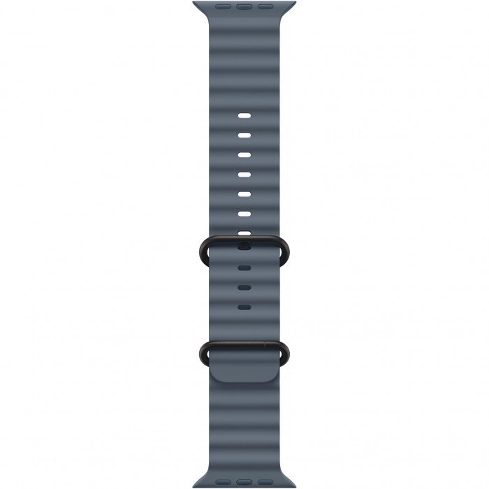 Apple Watch Ultra 3 49mm, Black Titanium, Ocean Band Anchor Blue
