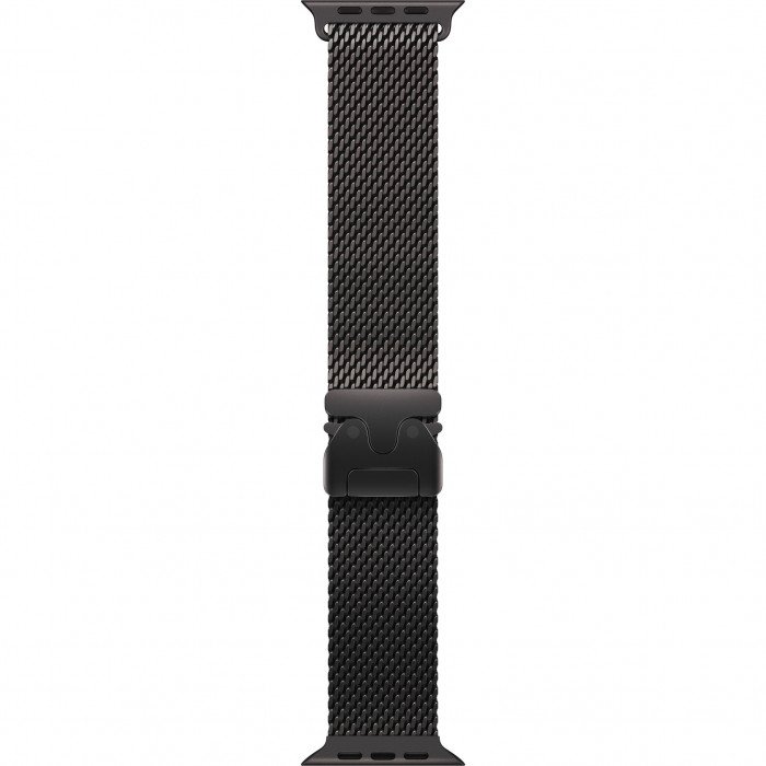 Apple Watch Ultra 3 49mm, Black Titanium, Titanium Milanese Loop, L