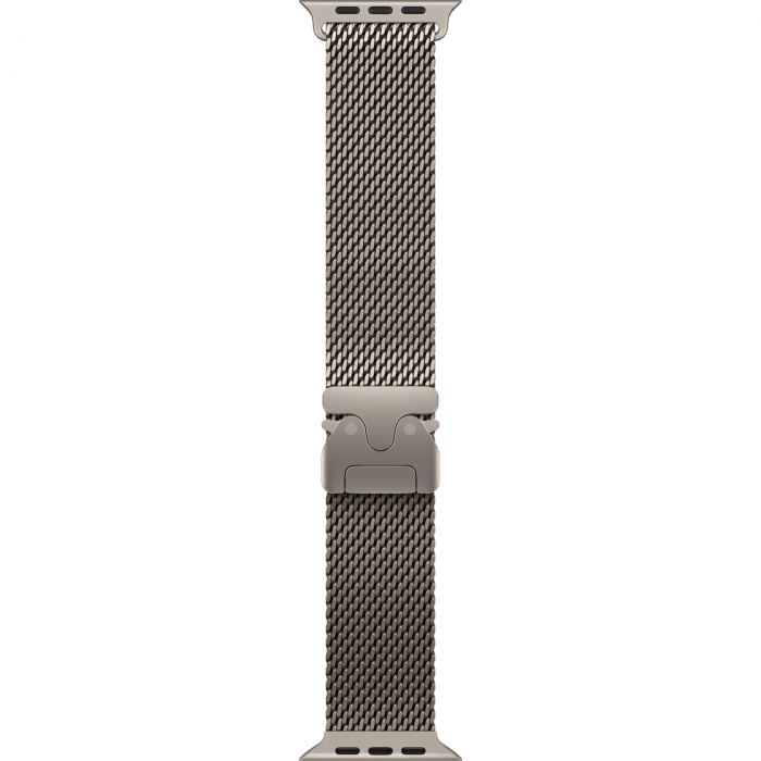 Apple Watch Ultra 4 49mm, Natural Titanium, Titanium Milanese Loop, M