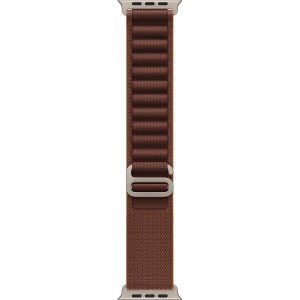 Apple Watch Ultra 4 49mm, Natural Titanium, Alpine Loop Burgundy, S