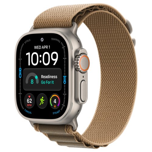 Apple Watch Ultra 4 49mm, Natural Titanium, Alpine Loop Desert, S