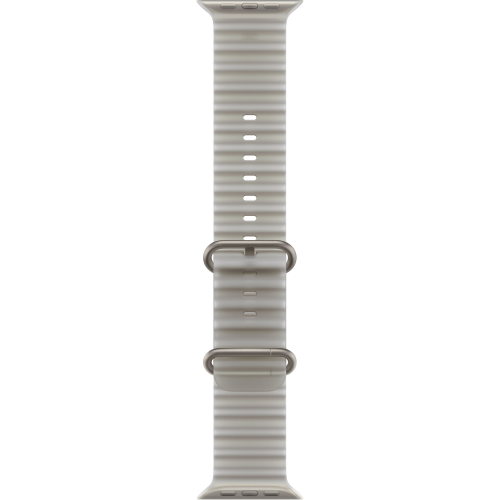 Apple Watch Ultra 4 49mm, Natural Titanium, Ocean Band Translucent Gray