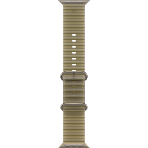 Apple Watch Ultra 4 49mm, Natural Titanium, Ocean Band Translucent Kelp