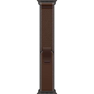 Apple Watch Ultra 4 49mm, Black Titanium, Trail Loop Dark Umber, S/M