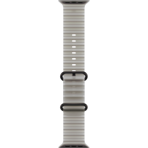 Apple Watch Ultra 4 49mm, Black Titanium, Ocean Band Translucent Gray