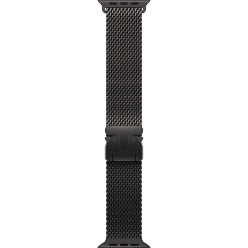 Apple Watch Ultra 4 49mm, Black Titanium, Titanium Milanese Loop, L
