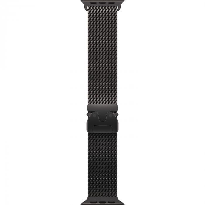 Apple Watch Ultra 4 49mm, Black Titanium, Titanium Milanese Loop, M