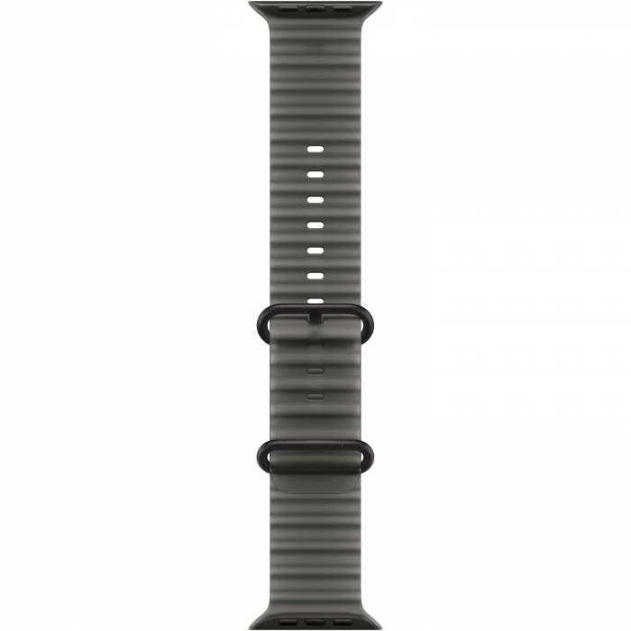 Apple Watch Ultra 4 49mm, Black Titanium, Ocean Band Translucent Black