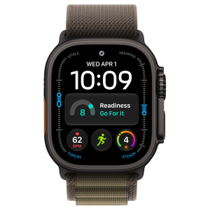 Apple Watch Ultra 4 49mm, Black Titanium, Alpine Loop Dark Olive, S