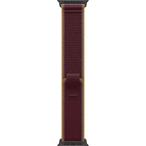 Apple Watch Ultra 4 49mm, Black Titanium, Trail Loop Burgundy, S/M