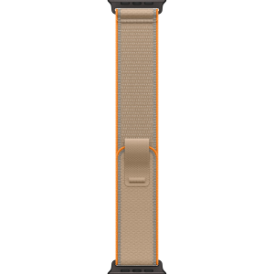 Apple Watch Ultra 4 49mm, Black Titanium, Trail Loop Sand, M/L