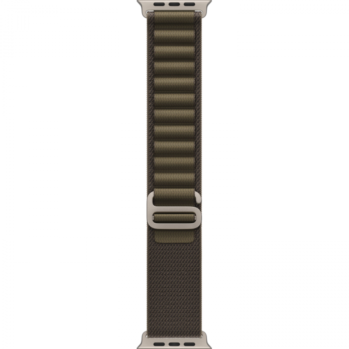Apple Watch Ultra 4 49mm, Natural Titanium, Alpine Loop Dark Olive, M