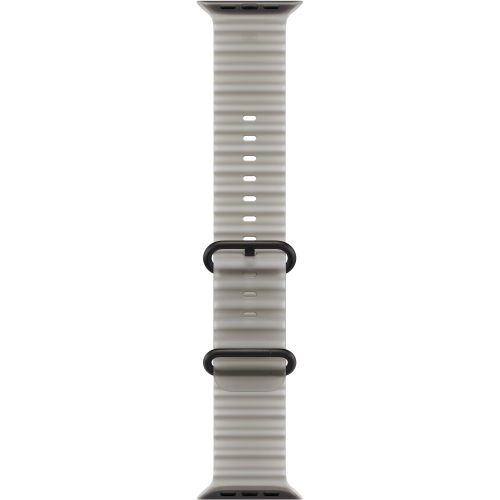 Apple Watch Ultra 4 49mm, Black Titanium, Ocean Band Translucent Gray