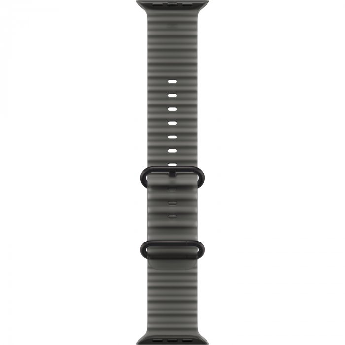 Apple Watch Ultra 4 49mm, Black Titanium, Ocean Band Translucent Black